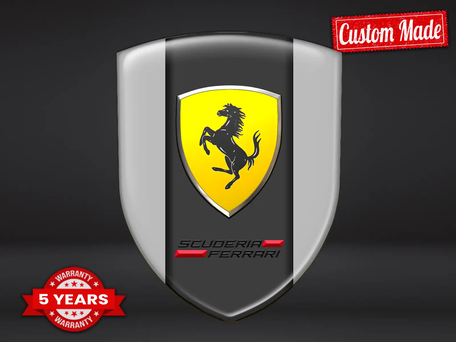 Ferrari Adesivi Lunotto Furgoni Edizione Lusso Universale